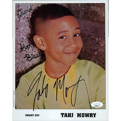 Smart Guy Tahj Mowry Signed Photo JSA Authenticated. Signed Tahj Mowry Smart Guy 8x10 cardstock 