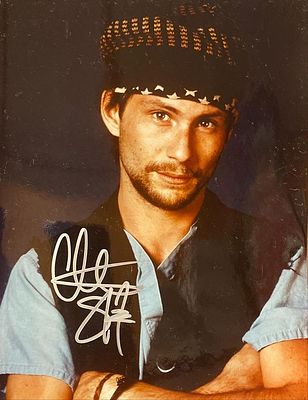 True Romance Christian Slater signed photo. Christian Slater signed photo. 8x10 inches