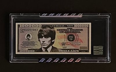 Beatles Limited Edition Encapsulated George Harrison 1000000 Bill. Limited Edition Encapsulated 