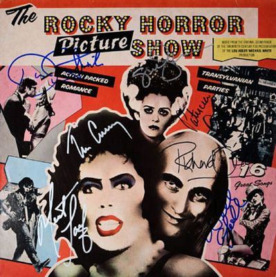 The Rocky Horror Show cast signed soundtrack. This is the album from the 1974 Movie The Rocky 