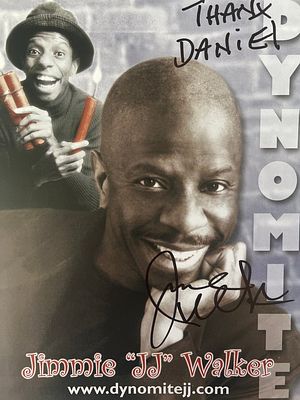 Good Times Jimmie Walker signed photo. 8x11 inches