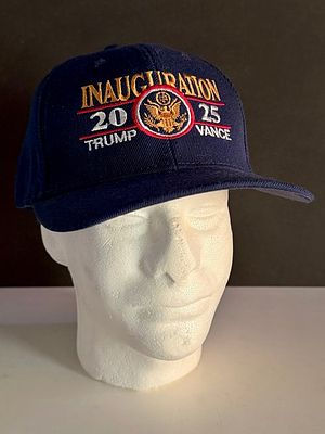 RARE 2025 Trump & Vance Inauguration VIP Section Hat - BLUE. 2025 Trump & Vance Inauguration VIP 