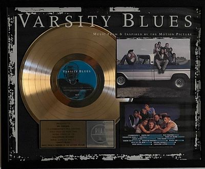 Varsity Blues RIAA award custom framed. 17x21 inches This item is part of an exclusive 