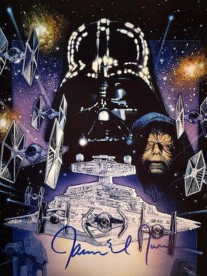 Star Wars Darth Vader James Earl Jones signed photo. Star Wars James Earl Jones signed photo. 