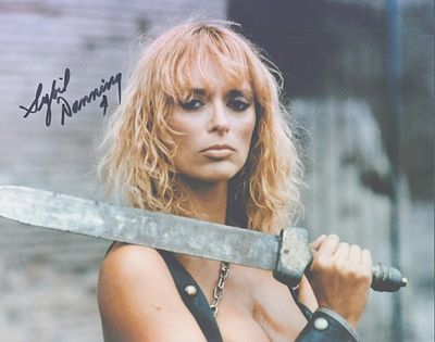The Seven Magnificent Gladiators Sybil Danning Signed Photo. B Movie actress who also starred on 
