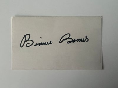The Last of The Mohicans Binnie Barnes original signature. Binnie Barnes original signature.5x3 