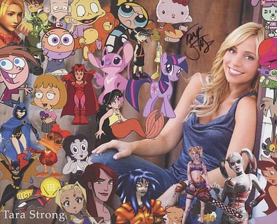Tara Strong signed photo. Tara Strong autographed 8x10 photo.