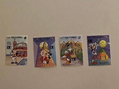 1992 Gambia Disney souvenir sheet. 1992 postage stamps issued by The Gambia featuring Disney 