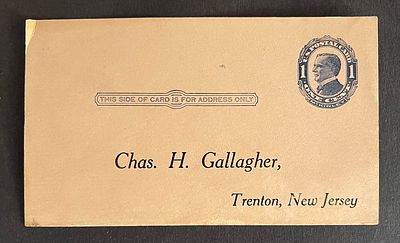 United States 1900s post card. 3x6 inches