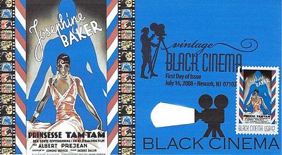 Prinsesse Tam Tam Vintage Black Cinema First Day Cover July 16 2008