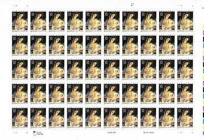 Traditional Christmas: Madonna and Child Stamps. US Stamp - 1996 Christmas Madonna & Child - 50 