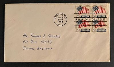 Flag Stamp First Day Cover. 3x6 inches