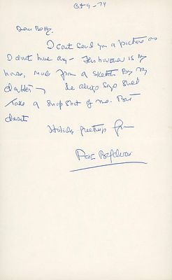 Romance Novelist Faith Baldwin handwritten signed note. Faith Baldwin handwritten note dated 
