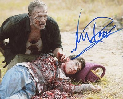 The Walking Dead signed photo. The Walking Dead photo autographed by Michael Rooker 8x10 inches.