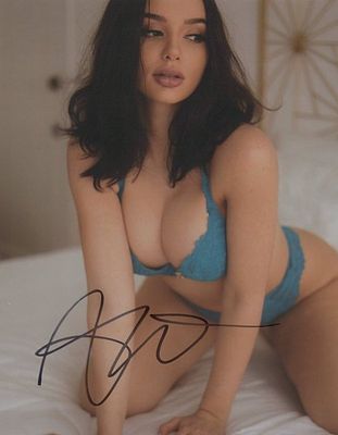 Model Stassi Signed Photo. Model, digital creator and social media influencer. 8x10 Color In 