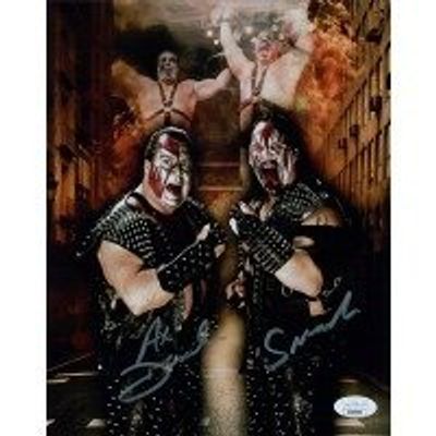 WWE Demolition Ax and Smash Wrestlers Signed Photo. Demolition Ax and Smash WWE Wrestlers Signed 