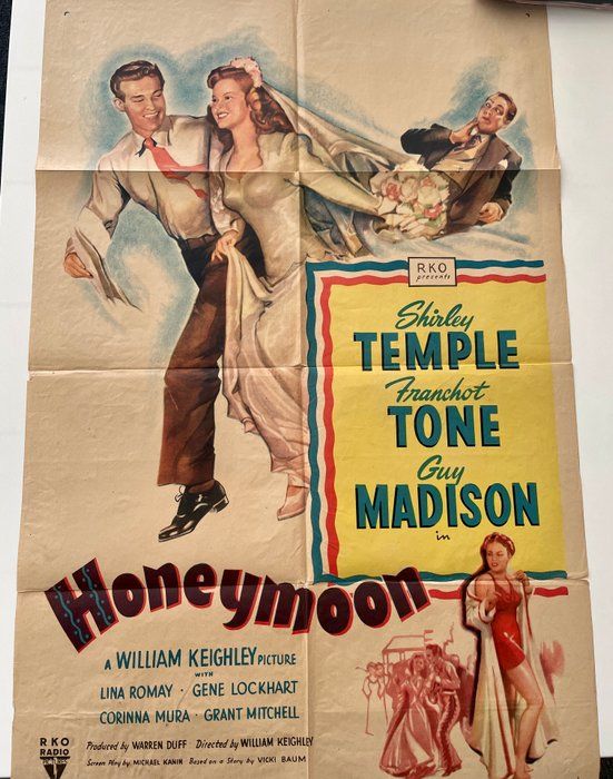 Lot 195: Honeymoon 1947 vintage movie poster