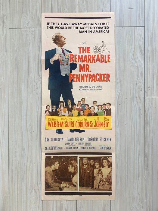 Lot 212: The Remarkable Mr. Pennypacker original 1959 vintage movie poster