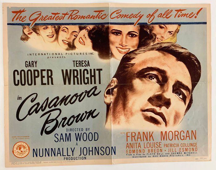 Lot 218: Casanova Brown vintage 1944 movie poster