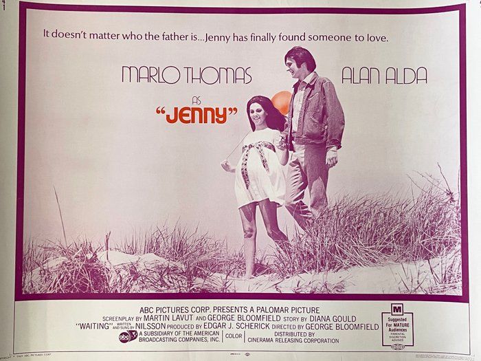 Lot 219: Jenny 1970 vintage movie poster