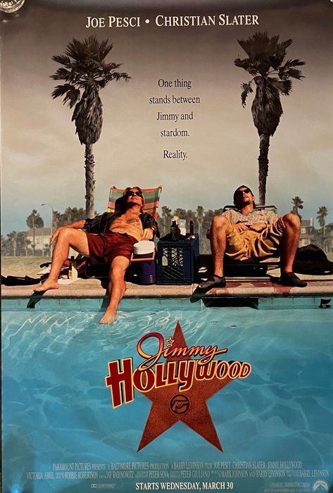 Lot 220: Jimmy Hollywood 1994 original double sided movie poster