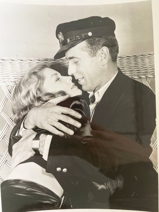 Lot 237: Lauren Bacall and Humphrey Bogart vintage photo
