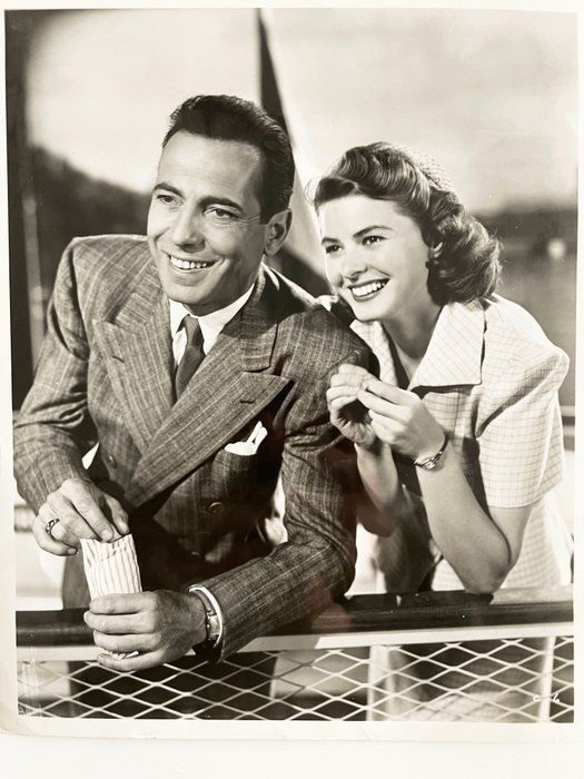 Lot 245: Humphrey Bogart and Ingrid Bergman movie photo