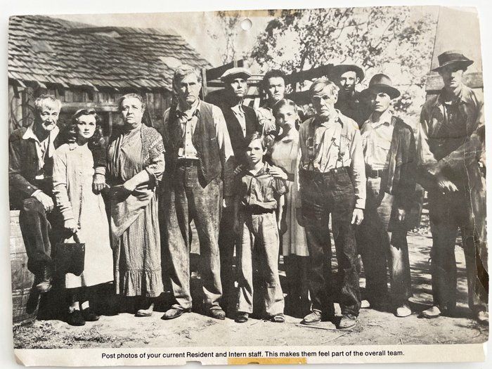 Lot 246: The Grapes of Wrath 1940 vintage movie photo