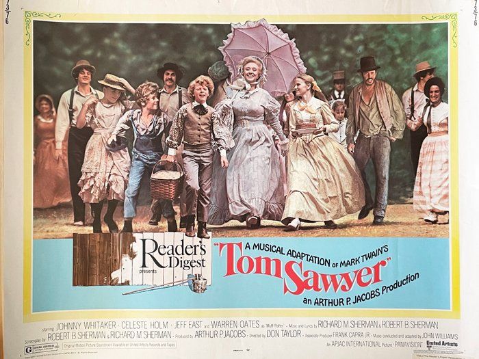 Lot 257: Tom Sawyer 1973 vintage movie poster