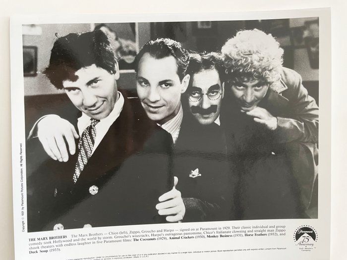 Lot 265: The Marx Brothers unsigned photo