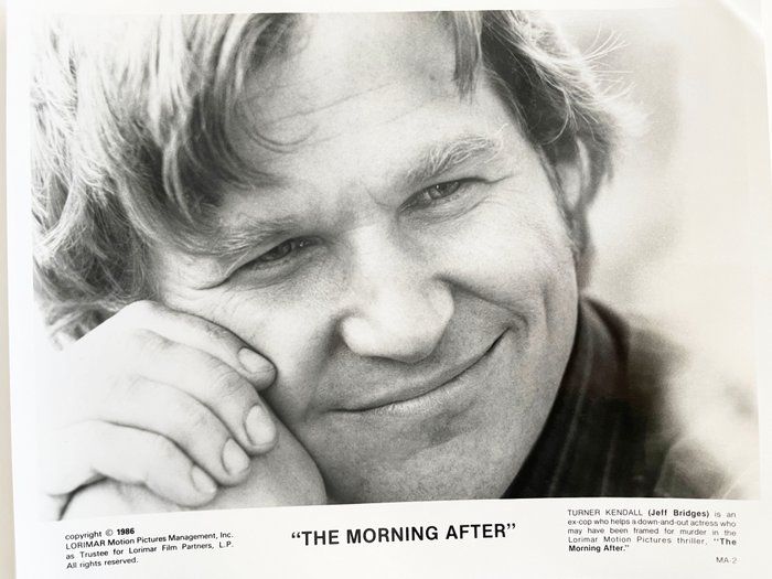 Lot 267: The Morning After Jeff Bridges original 1986 movie photo