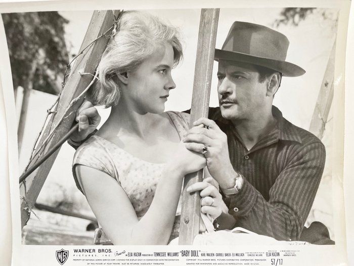 Lot 284: Baby Doll Carroll Baker and Eli Wallach original 1957 vintage movie photo