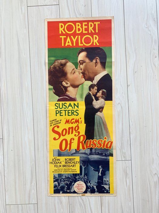 Lot 290: Song of Russia original 1944 vintage insert movie poster