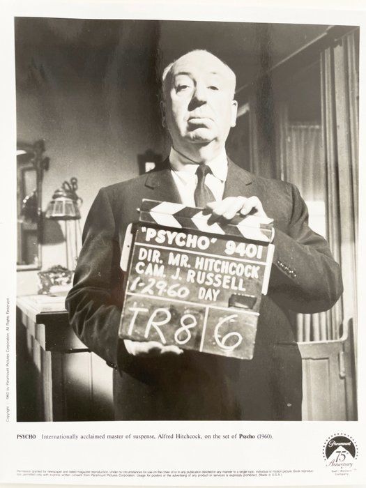 Lot 298: Psycho Alfred Hitchcock movie photo