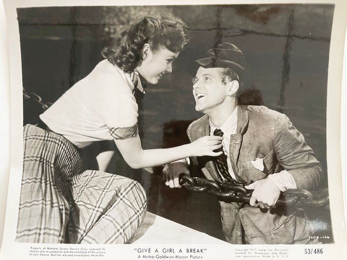 Lot 305: Give a Girl a Break original 1953 vintage movie photo