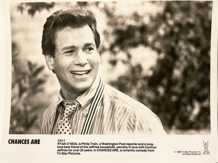 Lot 336: Chances Are Ryan O'Neal original 1989 vintage movie photo