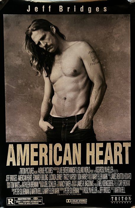 Lot 344: American Heart 1992 Original Movie Poster
