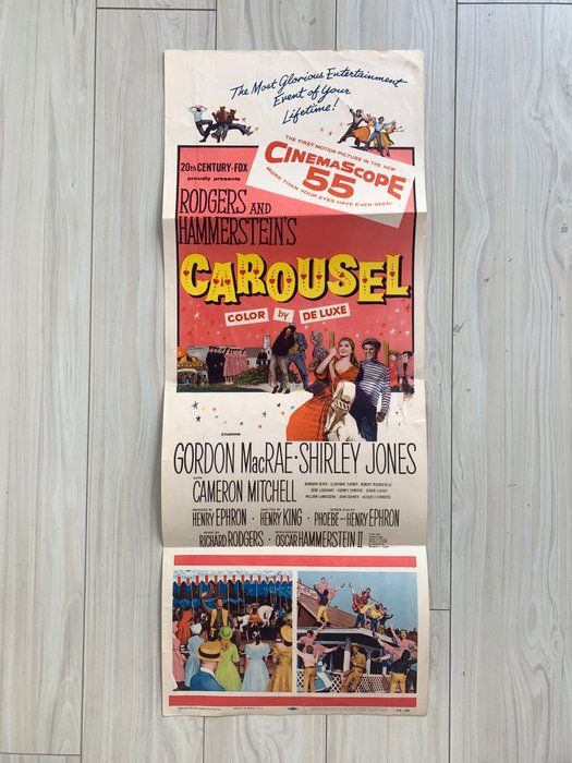 Lot 350: Carousel original 1956 vintage movie poster