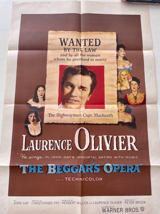 Lot 385: The Beggar's Opera 1953 vintage movie poster