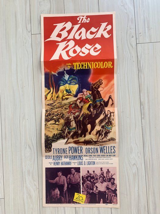 Lot 392: The Black Rose original 1950 vintage movie poster