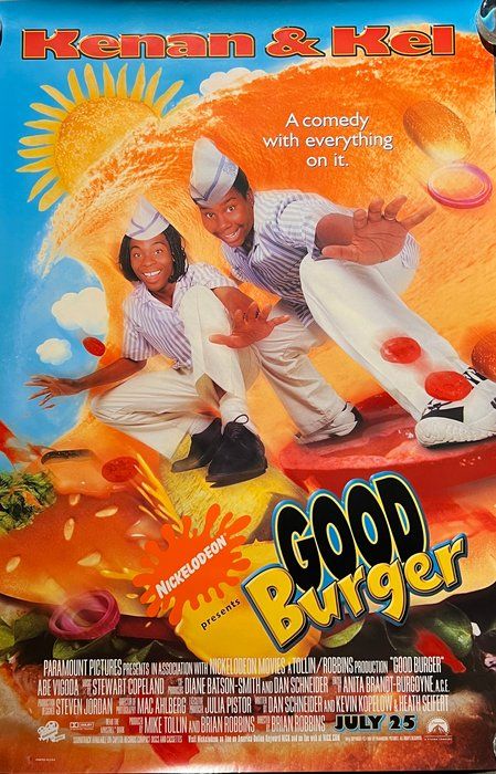 Lot 394: Good Burger double sided original movie poster