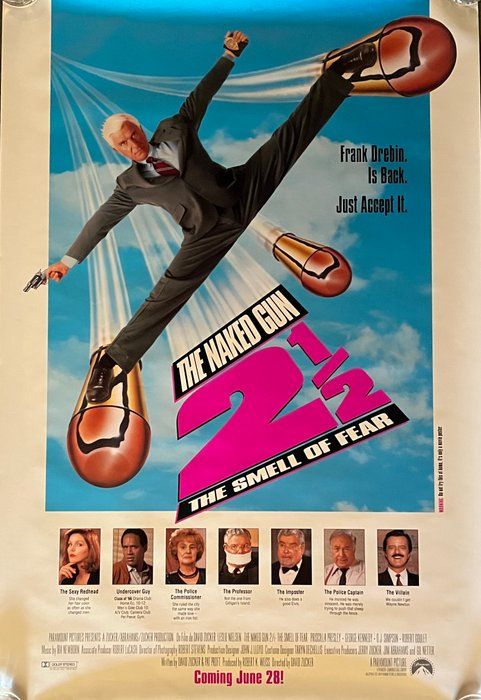 Lot 398: Naked Gun 2 1/2 The Smell of Fear 1991 original movie poster