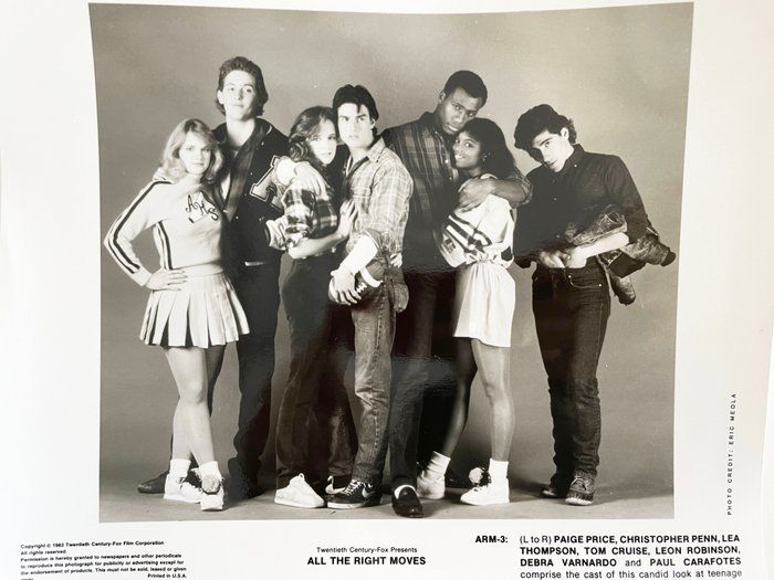 Lot 399: All the Right Moves cast original 1983 vintage movie photo