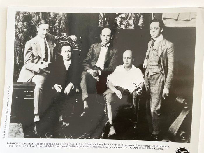 Lot 405: Paramount Founders unsigned photo