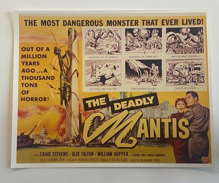Lot 410: The Deadly Mantis vintage movie photo
