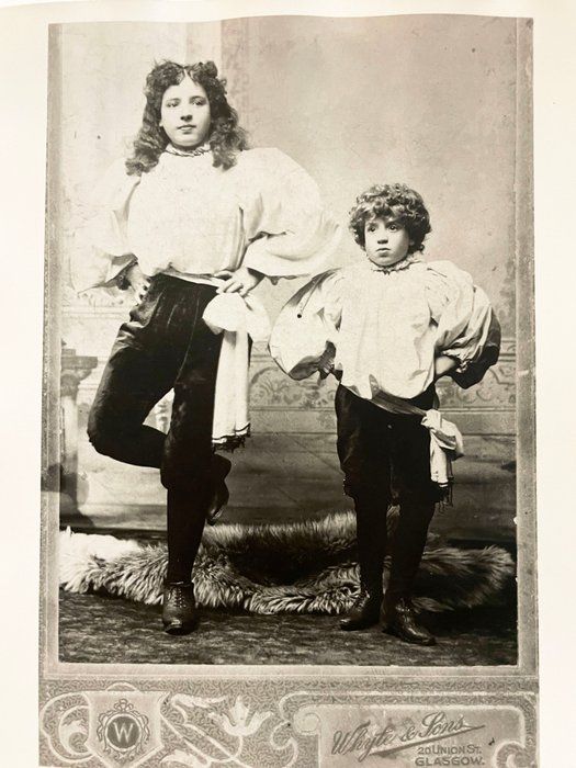 Lot 411: Whyte & Sons Glaswegian children vintage photo portrait