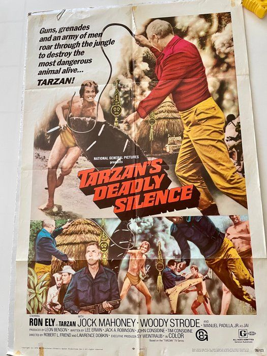 Lot 427: Tarzan's Deadly Silence vintage movie poster