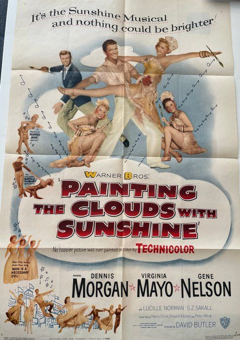 Lot 431: Painting the Clouds with Sunshine 1951 vintage movie poster