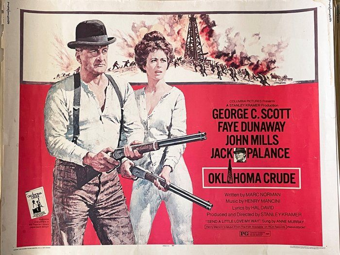 Lot 459: Oklahoma Crude 1973 vintage movie poster