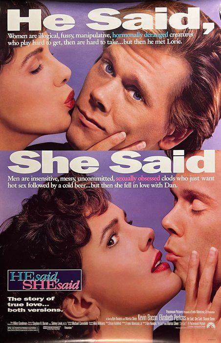 Lot 471: He Said, She Said 1991 Original Movie Poster
